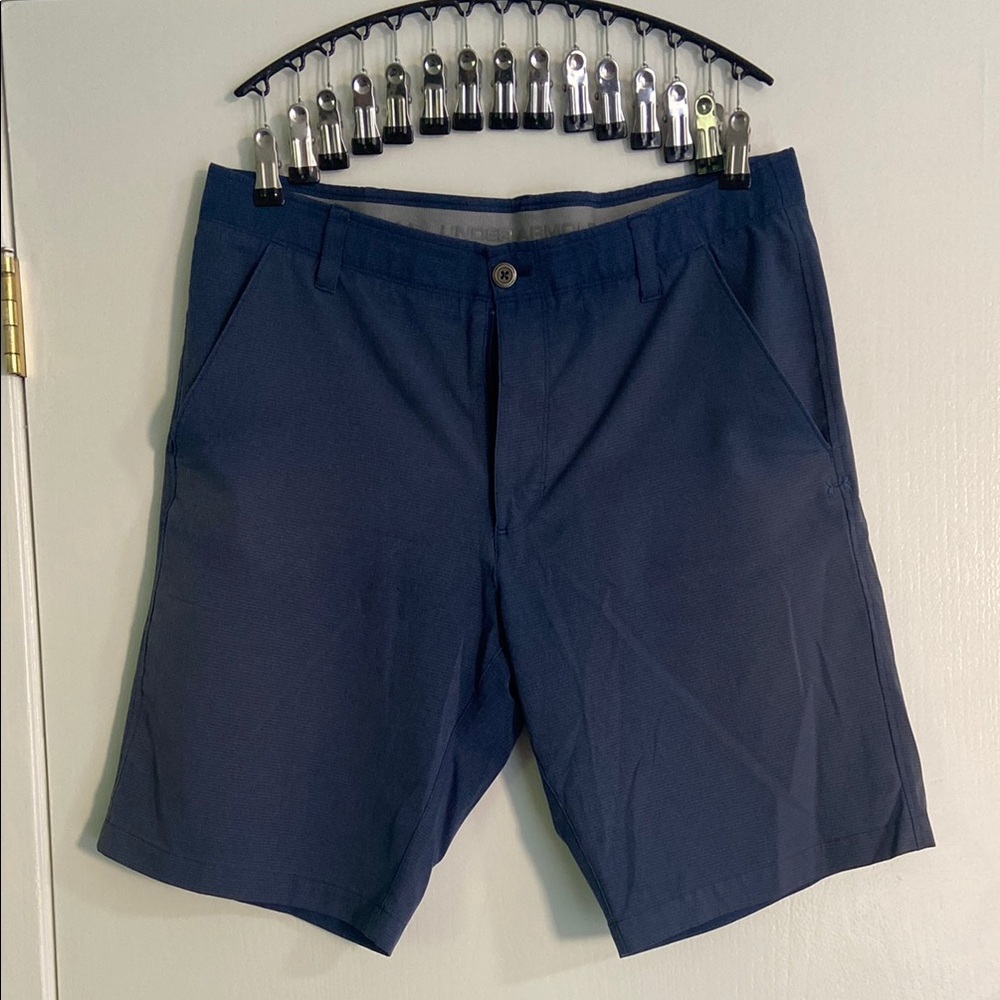Under Armour Blue Flat Front Shorts